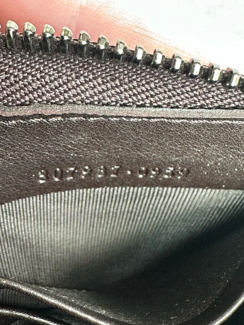 Gucci Brown Copper Guccissima Micro GG Patent Leather Zip Around Wallet - Picture 12 of 12